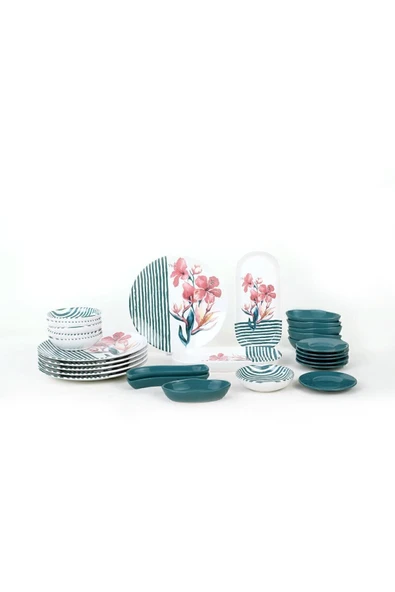 Keramika Blue Line Kahvaltı Takımı 28 Parça 6 Kişilik - 8