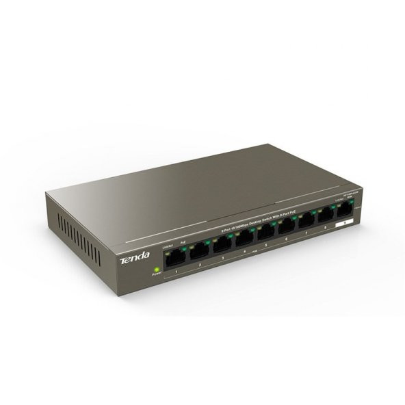 TENDA TEF1109P-8-63W 8FE PoE Port (58W), 1FE Uplink Desktop Switch