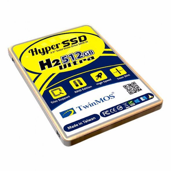 TwinMOS 512GB 2.5 SATA3 SSD 580Mb-550Mbs TLC 3DNAND