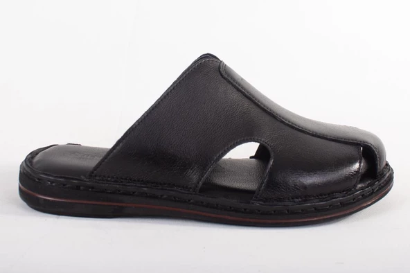 Hammer Jack 578165 Mildura Siyah Ortopedik Burun Kapalı Erkek Deri Terlik - 2