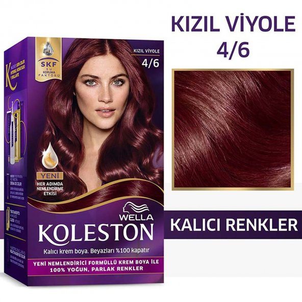 KOLESTON KİT SAÇ BOYASI-4-6 kızıl viole