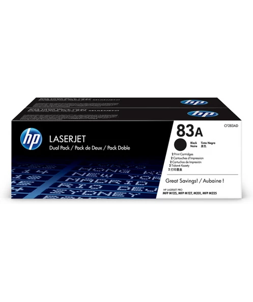 HP CF283AF 2li Paket Black Toner Kartuş (83A)
