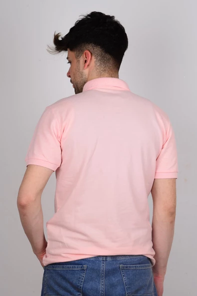 Lee L211810611 Pembe Polo Yaka Erkek T-shirt - 3