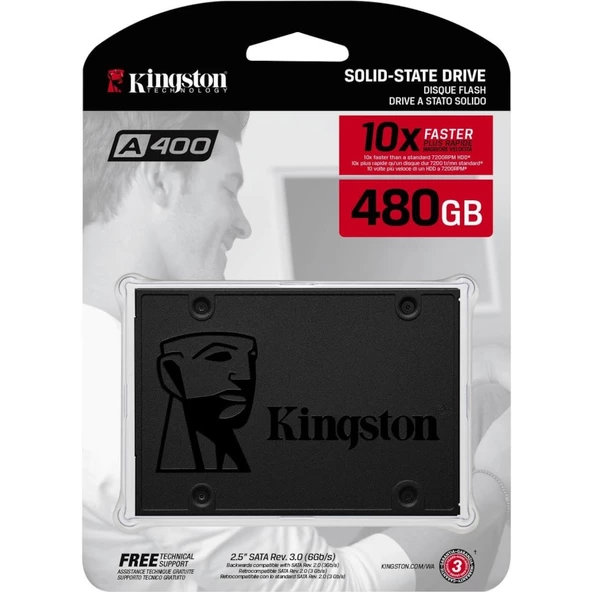 480GB KINGSTON A400 500/450MBs SSD SA400S37/480G - 4
