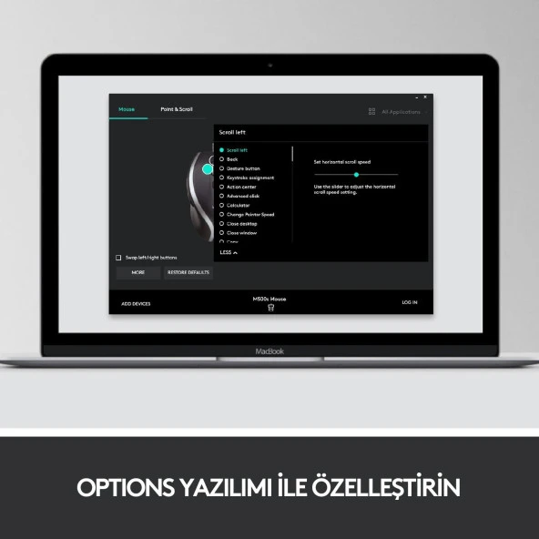 Logitech 7 Özel Düğmeli Gelişmiş Kablolu Fare Mouse 4.000 Dpi Kablolu Mouse - Resim 7
