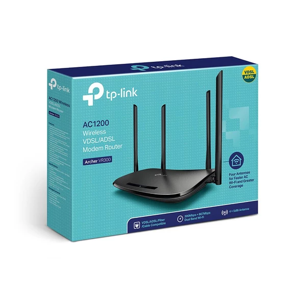 TP-LINK 1200Mbps Wireless VDSL/ADSL Modem Router ARCHER-VR300