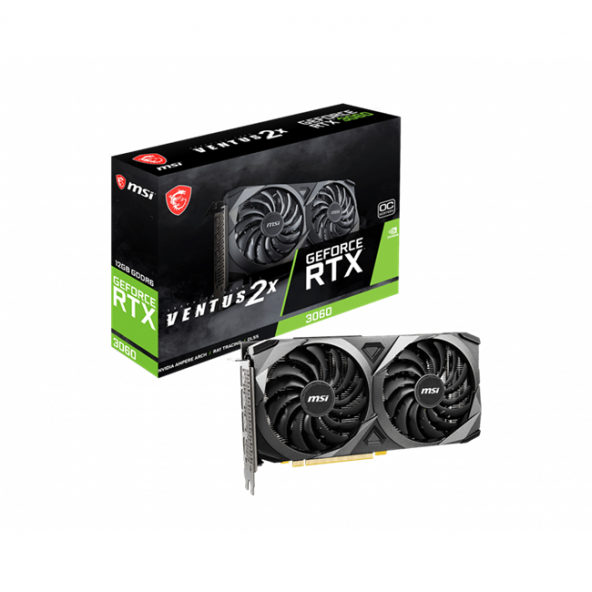 GEFORCE RTX3060 VENTUS 2X 12G OC 12GB GDDR6 192BIT 1XHDMI 3XDP EKRAN KARTI