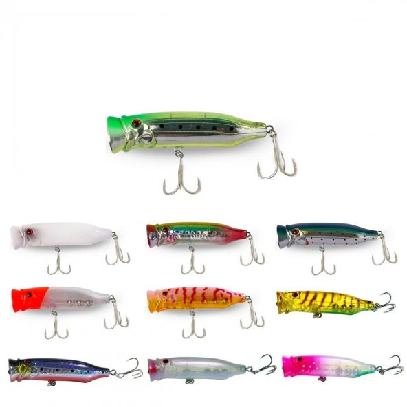 Fujin Salt Popper 70mm 9.5gr Su Üstü Maket Balık 172 Bleeding Anchovy - 2