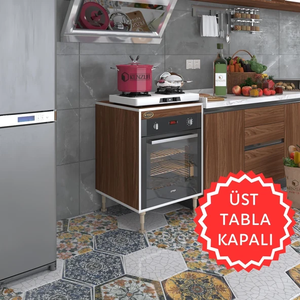 Kenzlife ankastre modülü kabini pança tantra cvz 89-81*60*56 fırın ocak dolabı ayarlı ayaklı üstü kapalı