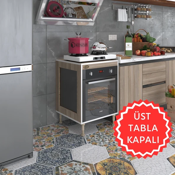 Kenzlife ankastre modülü kabini esena mono3 crd 89-81*60*56 fırın ocak dolabı ayarlı ayaklı üstü kapalı