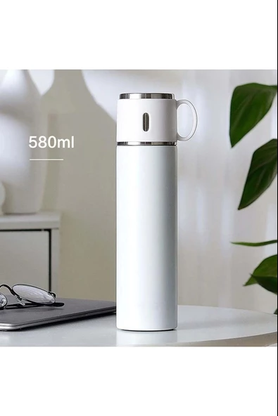 316 Paslanmaz Çelik Termos Bardak 580 Ml Bardaklı 20 Saat Sıcak-soğuk Thermos Mug Kupa Coffee