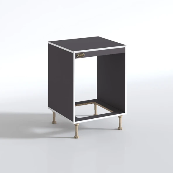 Kenzlife ankastre modülü kabini pança tantra gri 89-81*60*56 fırın ocak dolabı ayarlı ayaklı üstü kapalı - Resim 3