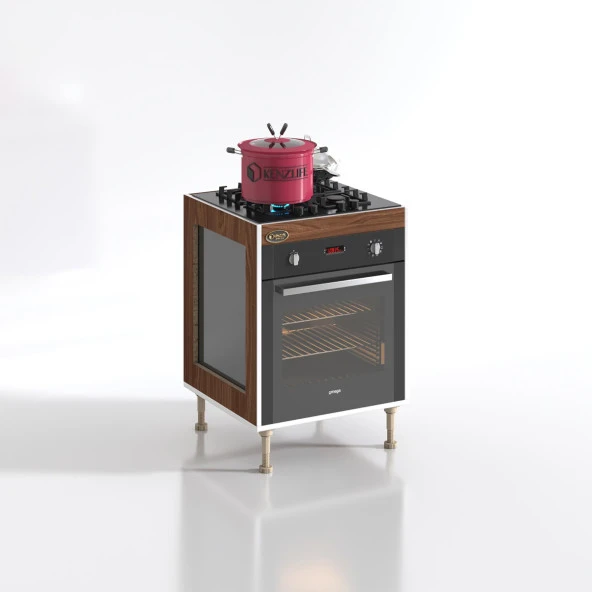 Kenzlife ankastre modülü kabini emir timur3 cvz 89-81*60*56 fırın ocak dolabı ayarlı ayaklı - Resim 2