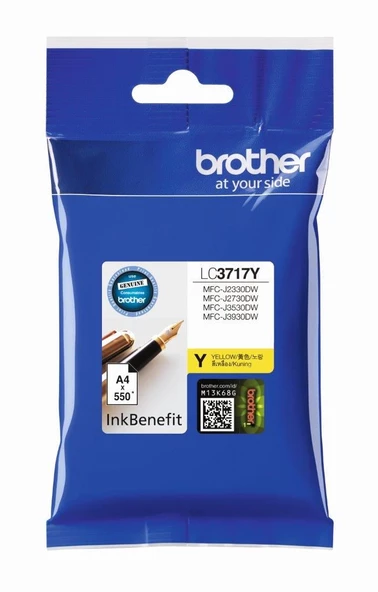 BROTHER 550 Sayfa Sarı Kartus LC3717Y - 2