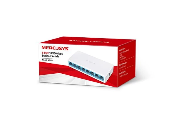 TENDA 8 PORT 10/100 Masa Üstü Switch S108 - 2