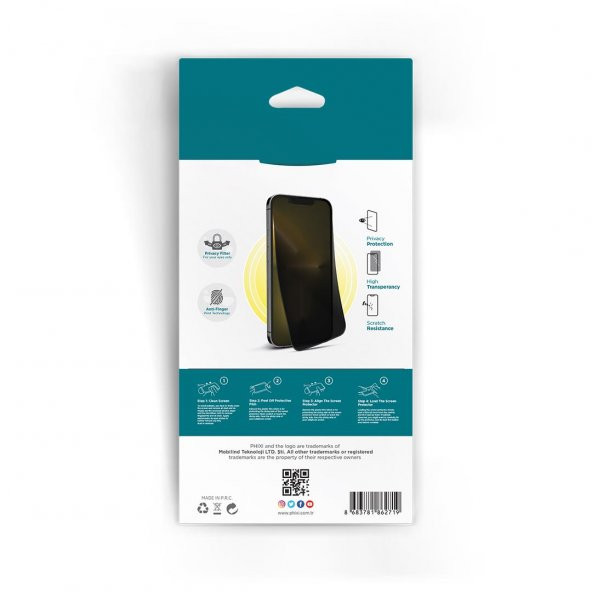 Phixi Privacy Nano İphone 13 Ekran Koruyucu - 2