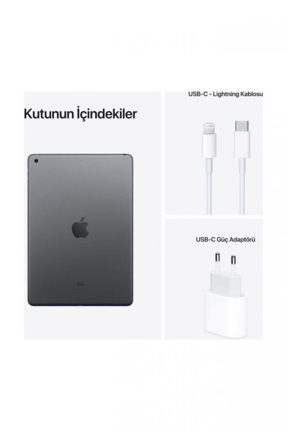 iPad 9. Nesil 64GB 10.2 inç Wi-Fi Uzay Grisi MK2K3TU/A - Apple Türkiye Garantili - 3