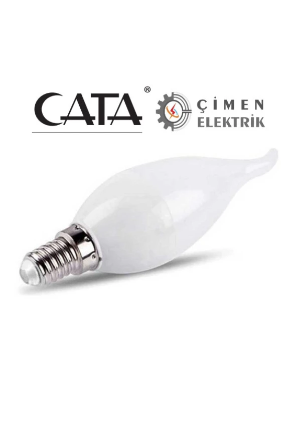 7 ADET CT 4084 Cata 8W Buji Led Ampul Beyaz Işık 6400k E14 Duy