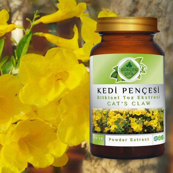 Kedi Pençesi Toz Ekstresi (Uncaria tomentosa)100 gr. Cam Kavanoz - 5