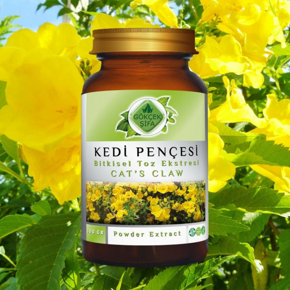 Kedi Pençesi Toz Ekstresi (Uncaria tomentosa)100 gr. Cam Kavanoz - 6
