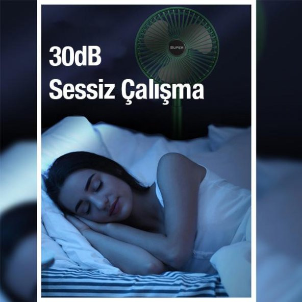 Coofbe 3 Modlu Dokunmatik Oynar Başlıklı Taşınabilir Şarjlı Masaüstü Vantilatör Fan Ev Ofis Masaüstü Fan - 5