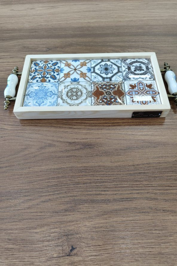 Esperanza Tepsi 14x26CM Doğal Masif Seramik Sunum Tepsisi - 2