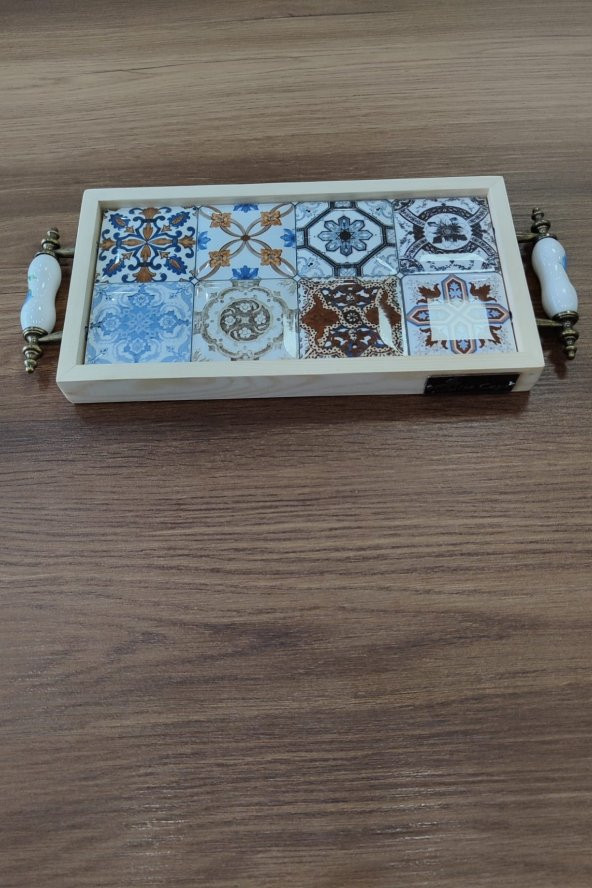 Esperanza Tepsi 14x26CM Doğal Masif Seramik Sunum Tepsisi - 3
