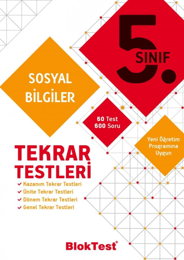 TUDEM 5.SINIF BLOKTEST SOSYAL TEKRAR TESTLERİ