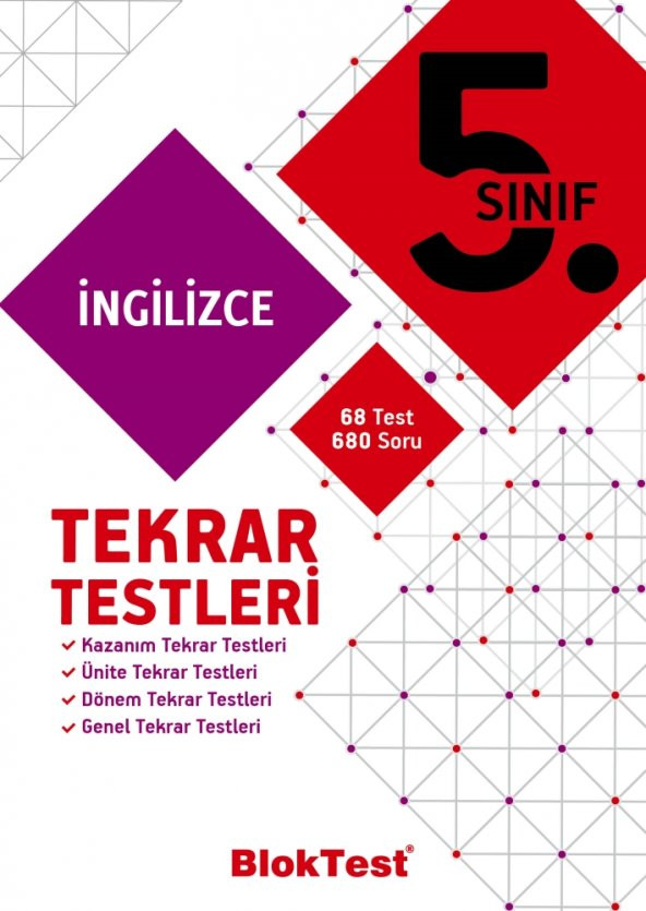 TUDEM 5.SINIF BLOKTEST İNGİLİZCE TEKRAR TESTLERİ