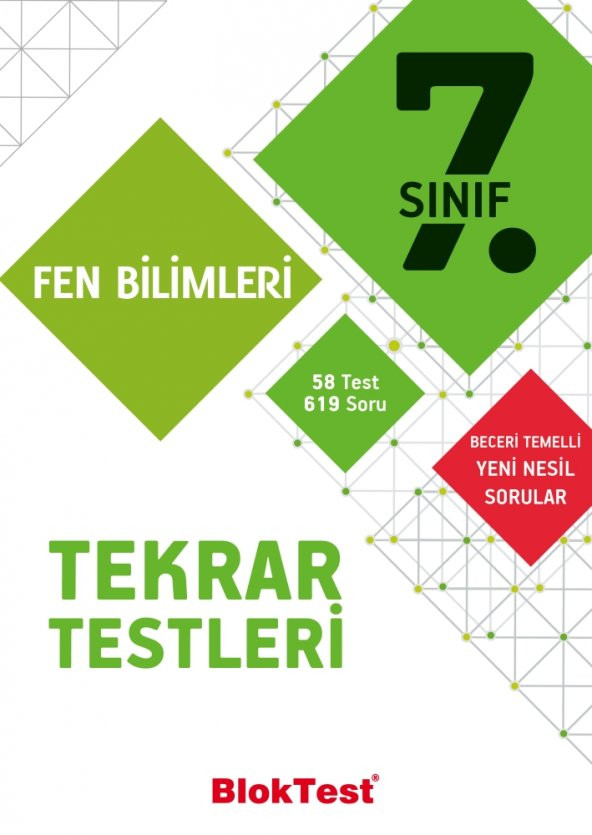 TUDEM 7.SINIF BLOKTEST FEN BİLİMLERİ TEKRAR TESTLERİ