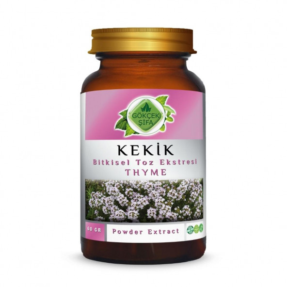 Kekik Toz Ekstresi (Thymus)60 gr Cam Kavanoz