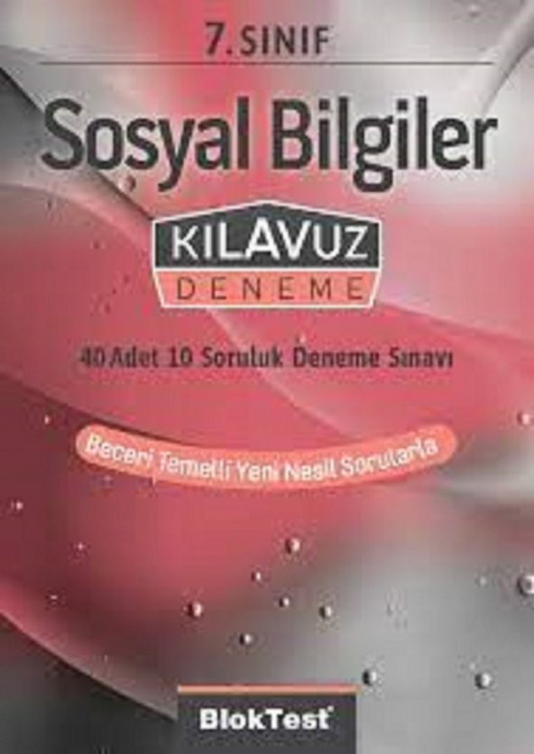 7.Sınıf Sosyal Bilgiler Kılavuz Deneme Blok Test Yayınları