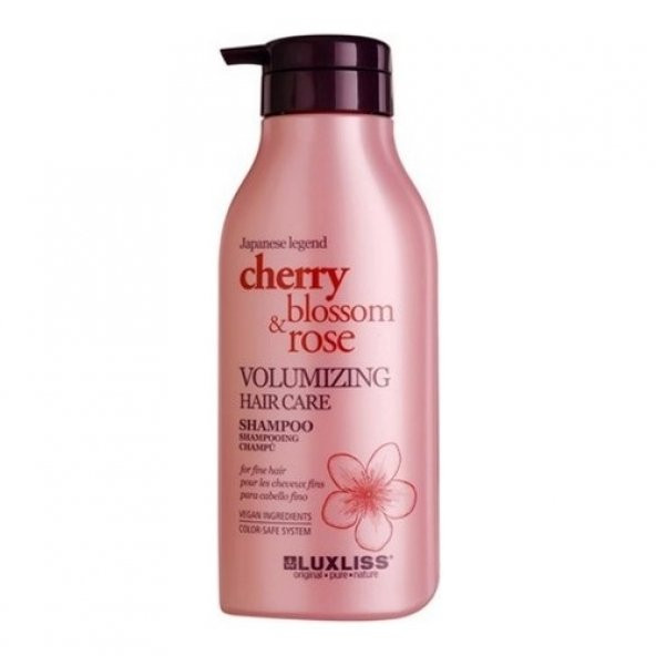 Luxliss Cherry Blossom Rose Volumizing Hair Care Shampoo 500 ml