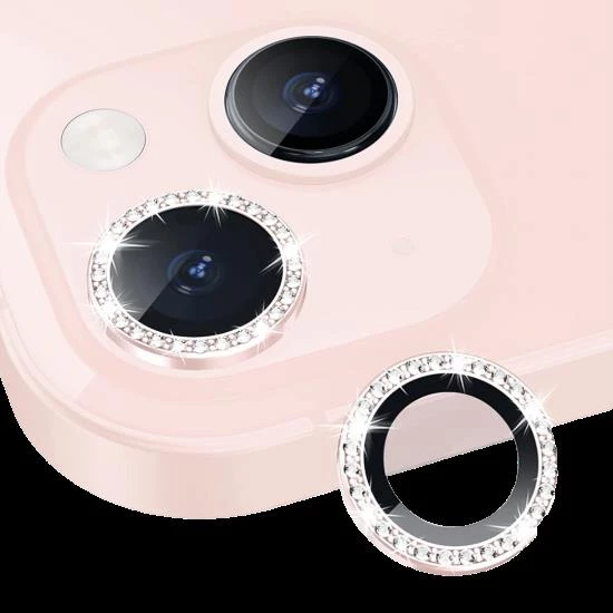 İphone 13-13 Mini Taşlı Lens Koruma - Resim 4