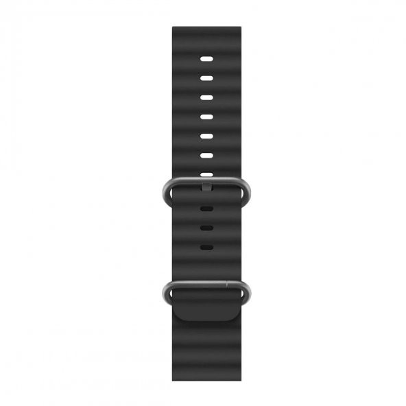 E2M APPLE WATCH 42-44-45-49MM KRD-28 OCEAN SİYAH KORDON - 2