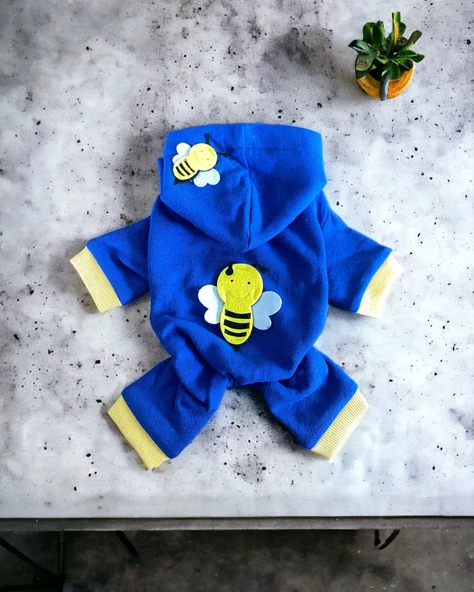 Navy Bee Kedi Tulumu Kedi Kıyafeti - 4