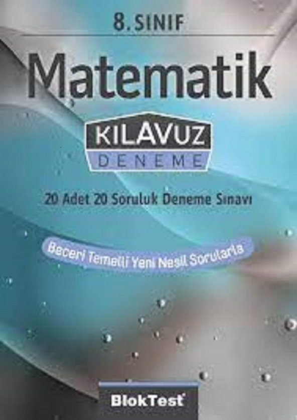 8. Sınıf Matematik Kılavuz Deneme Blok Test Yayınları