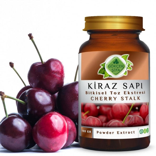 Kiraz Sapı Toz Ekstresi 100 gr. Cam Kavanoz - 7