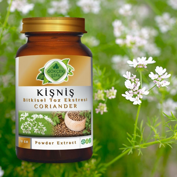 Kişniş Toz Ekstresi (Coriandrum sativum)70 gr Cam Kavanoz - 7