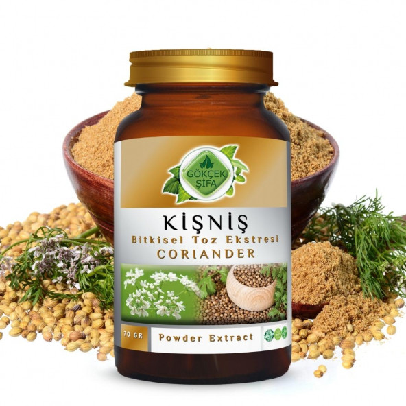 Kişniş Toz Ekstresi (Coriandrum sativum)70 gr Cam Kavanoz - 9