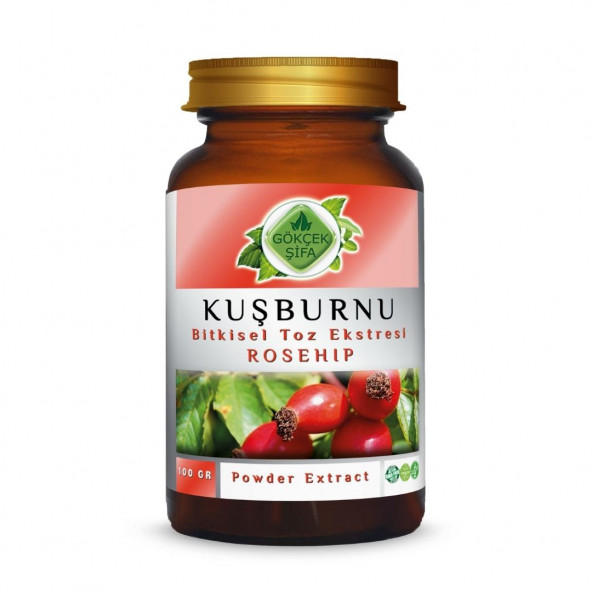 Kuşburnu Toz Ekstresi (Rosa canina L.)100 gr Cam Kavanoz