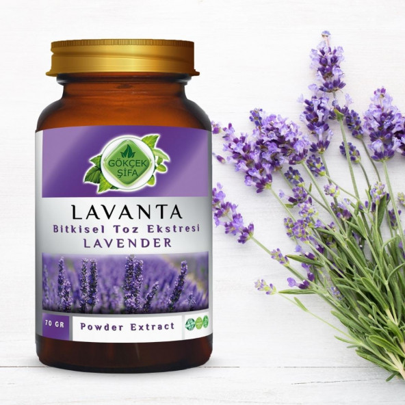 Lavanta Toz Ekstresi (Lavandula)70 gr Cam Kavanoz - 8
