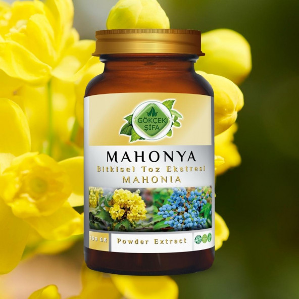 Mahonia Toz Ekstresi (Mahonia Aquifolium)100 gr Cam Kavanoz - 3