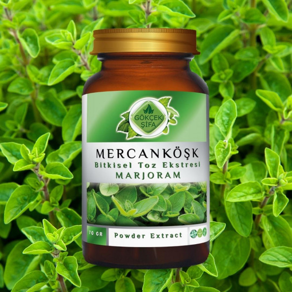 Mercan Köşk Toz Ekstresi (Origanum Majorona)70 gr. Cam Kavanoz - 2
