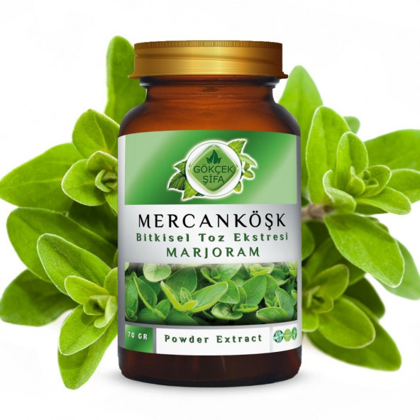 Mercan Köşk Toz Ekstresi (Origanum Majorona)70 gr. Cam Kavanoz - 3