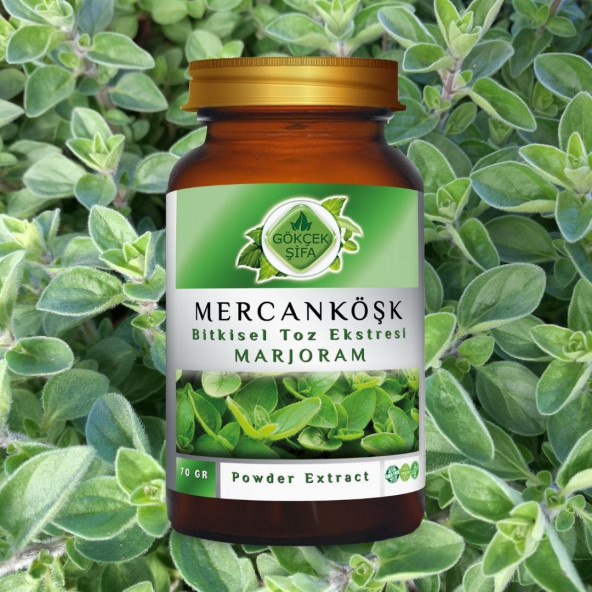 Mercan Köşk Toz Ekstresi (Origanum Majorona)70 gr. Cam Kavanoz - 5