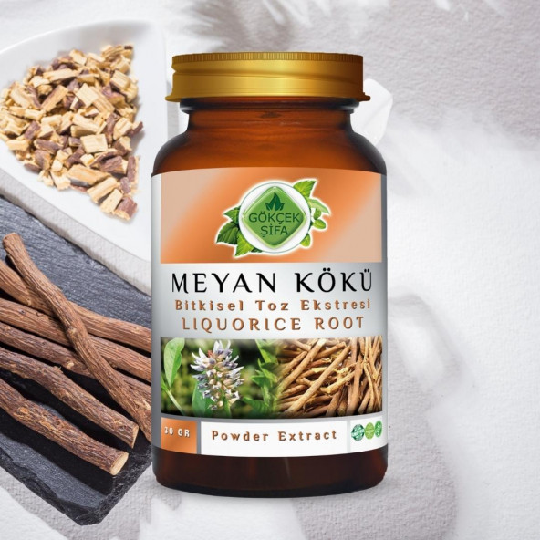 Meyan Kökü Toz Ekstresi (Glycyrrhiza Glabra)30 gr Cam Kavanoz - Resim 3