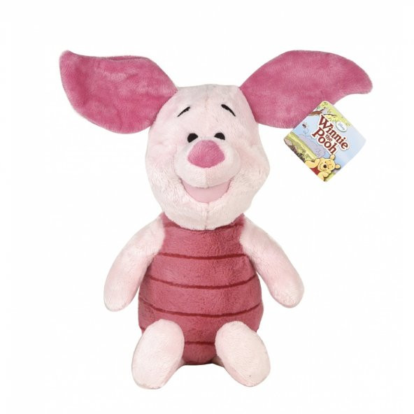 Orjinal Disney Lisanslı Winnie The Pooh Piglet Pembe Şirin Peluş Big Head 25cm