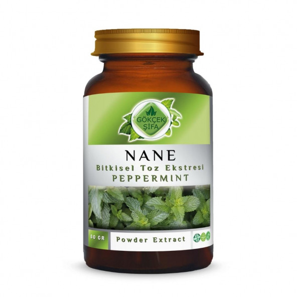 Nane Toz Ekstresi (Mentha Piperita L.) 80 gr Cam Kavanoz - 1