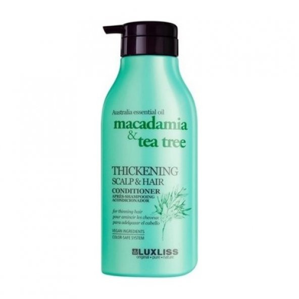 Luxliss Thickening Macadamia Tea Tree Thickening Scalp- Hair Conditioner 500 ml